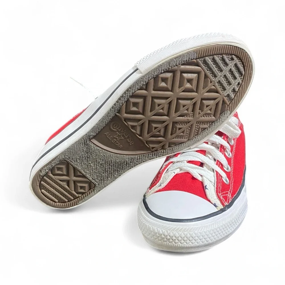 Converse Red Canvas All Star Shoes